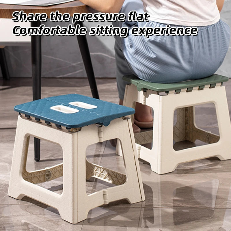 MUMUCC plastic thickened folding chair, portable outdoor camping chair, beach folding chair, family children's chair