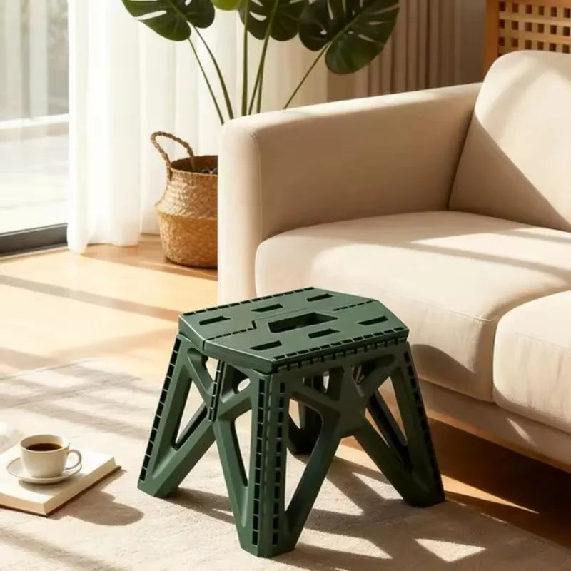 Compact Folding Camp Stool — Lightweight Footrest