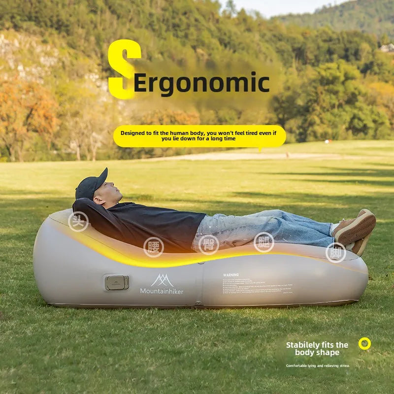 Self-Inflating Air Sofa Bed — Camping Mattress 180×75×58 cm