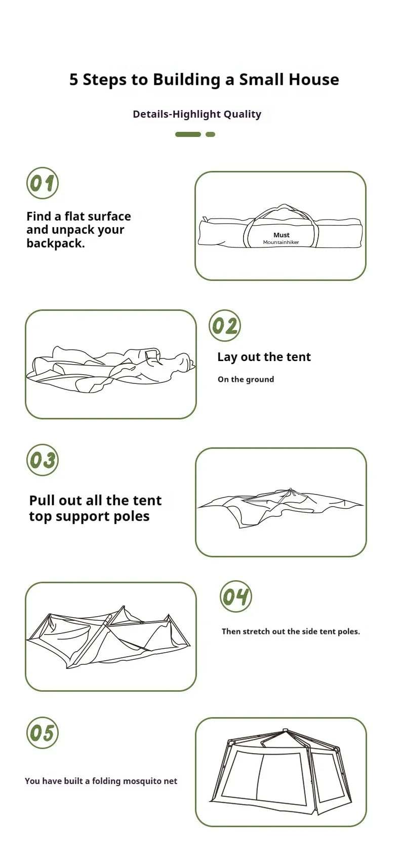 Pop-Up Mosquito Net Awning Tent — Waterproof Beach Shelter
