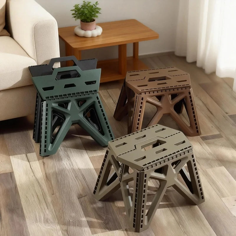 Compact Folding Camp Stool — Lightweight Footrest
