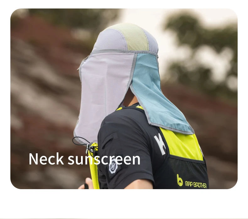 UPF 50 Sun Hat with Removable Neck Flap — Hiking & Fishing