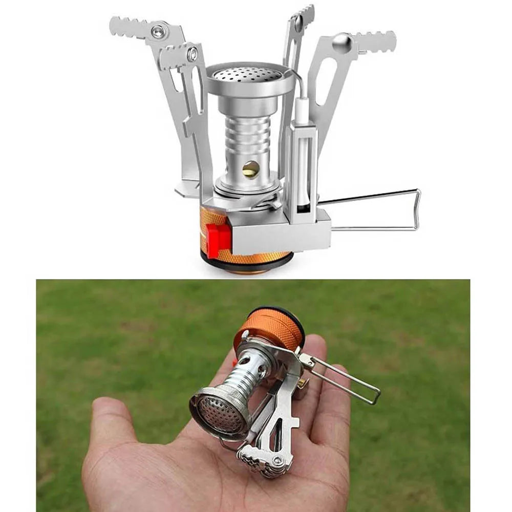 Piezo Ignition Backpacking Stove — Wind-Resistant Burner