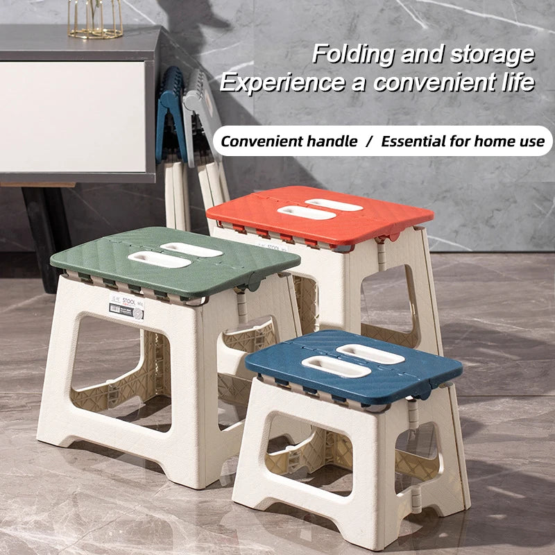 MUMUCC plastic thickened folding chair, portable outdoor camping chair, beach folding chair, family children's chair