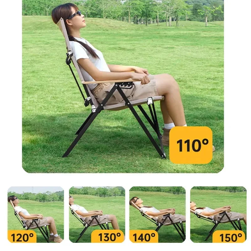 5-Position Folding Lounge Chair — Beach Chaise