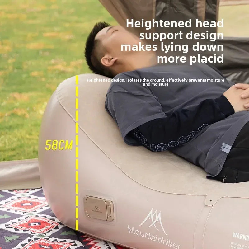 Self-Inflating Air Sofa Bed — Camping Mattress 180×75×58 cm