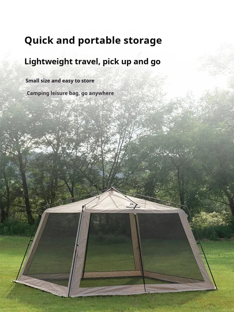 Pop-Up Mosquito Net Awning Tent — Waterproof Beach Shelter
