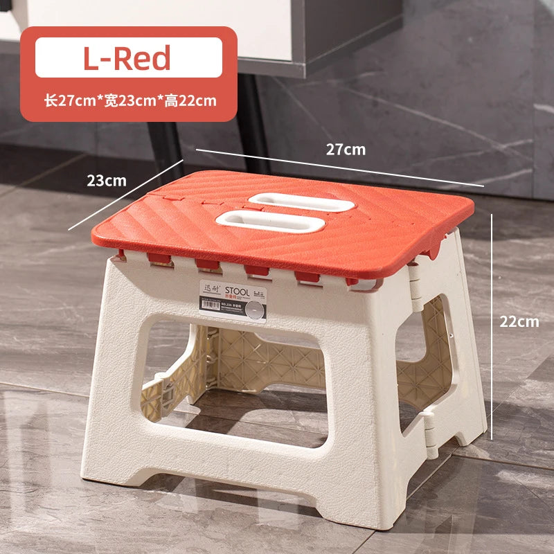 MUMUCC plastic thickened folding chair, portable outdoor camping chair, beach folding chair, family children's chair
