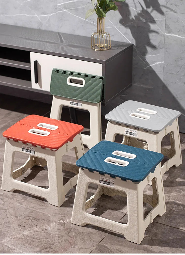 MUMUCC plastic thickened folding chair, portable outdoor camping chair, beach folding chair, family children's chair