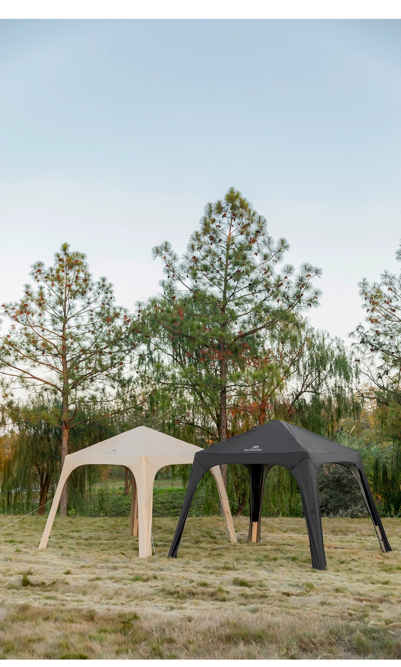 MOUNTAINHIKER Inflatable Camping Tent Easy To Set Up Suitable for All Seasons Accommodates 4-6 People Outdoor Dome Tent 2000+