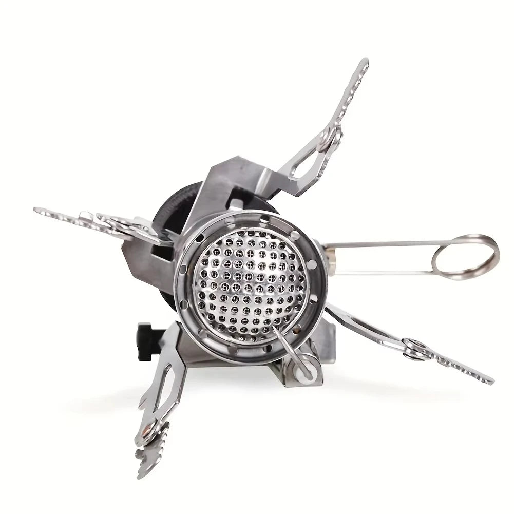 Piezo Ignition Backpacking Stove — Wind-Resistant Burner