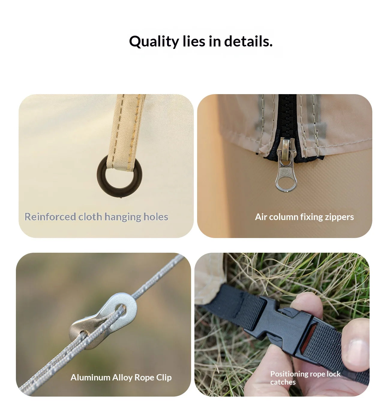MOUNTAINHIKER Inflatable Camping Tent Easy To Set Up Suitable for All Seasons Accommodates 4-6 People Outdoor Dome Tent 2000+