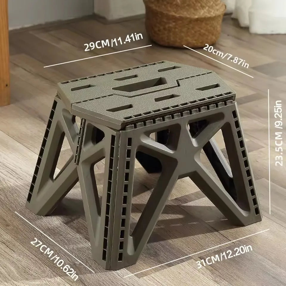 Compact Folding Camp Stool — Lightweight Footrest